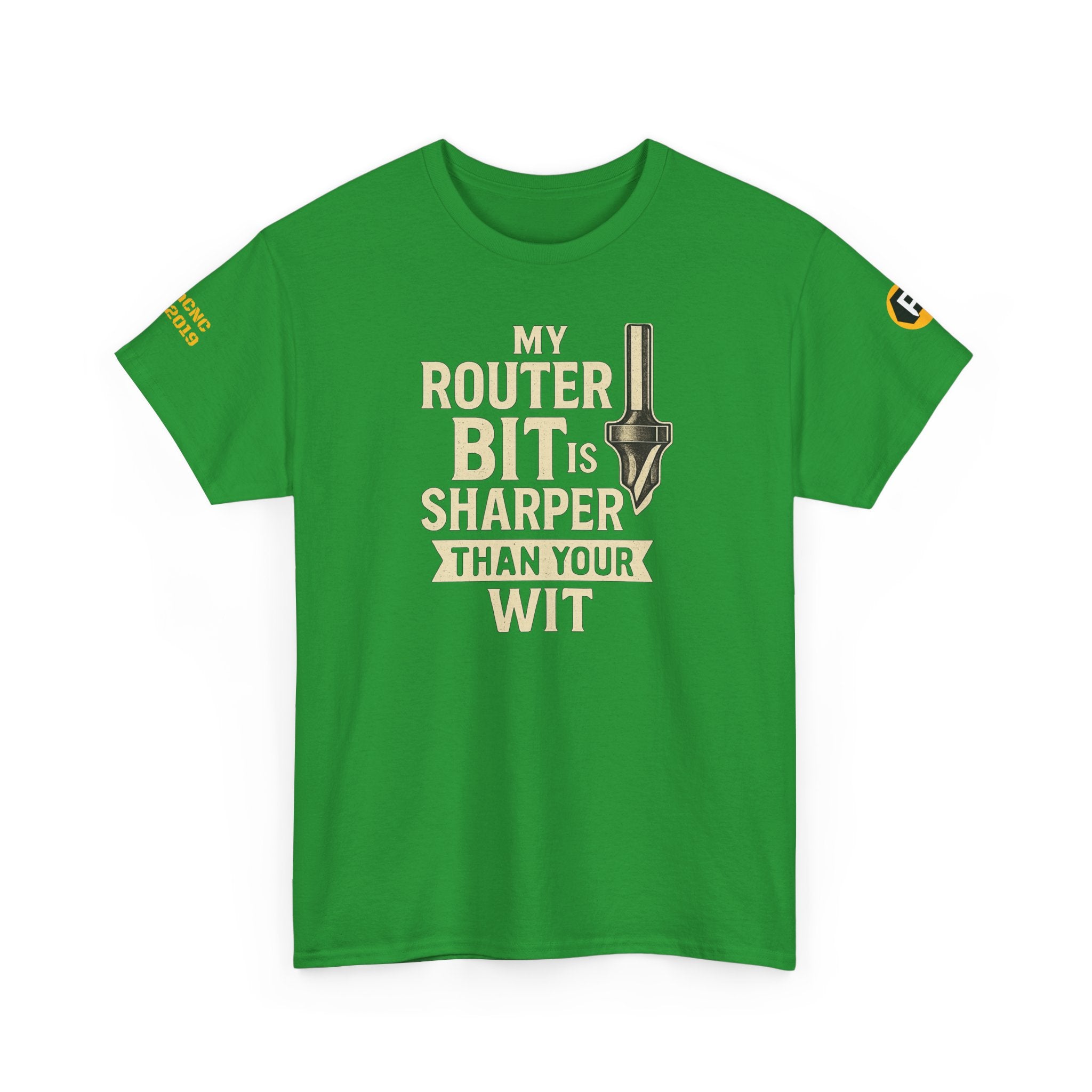 Funny Router Bit Graphic Tee | Perfect for Carpenters, Tech Lovers, Gifting, Humor, Casual Wear