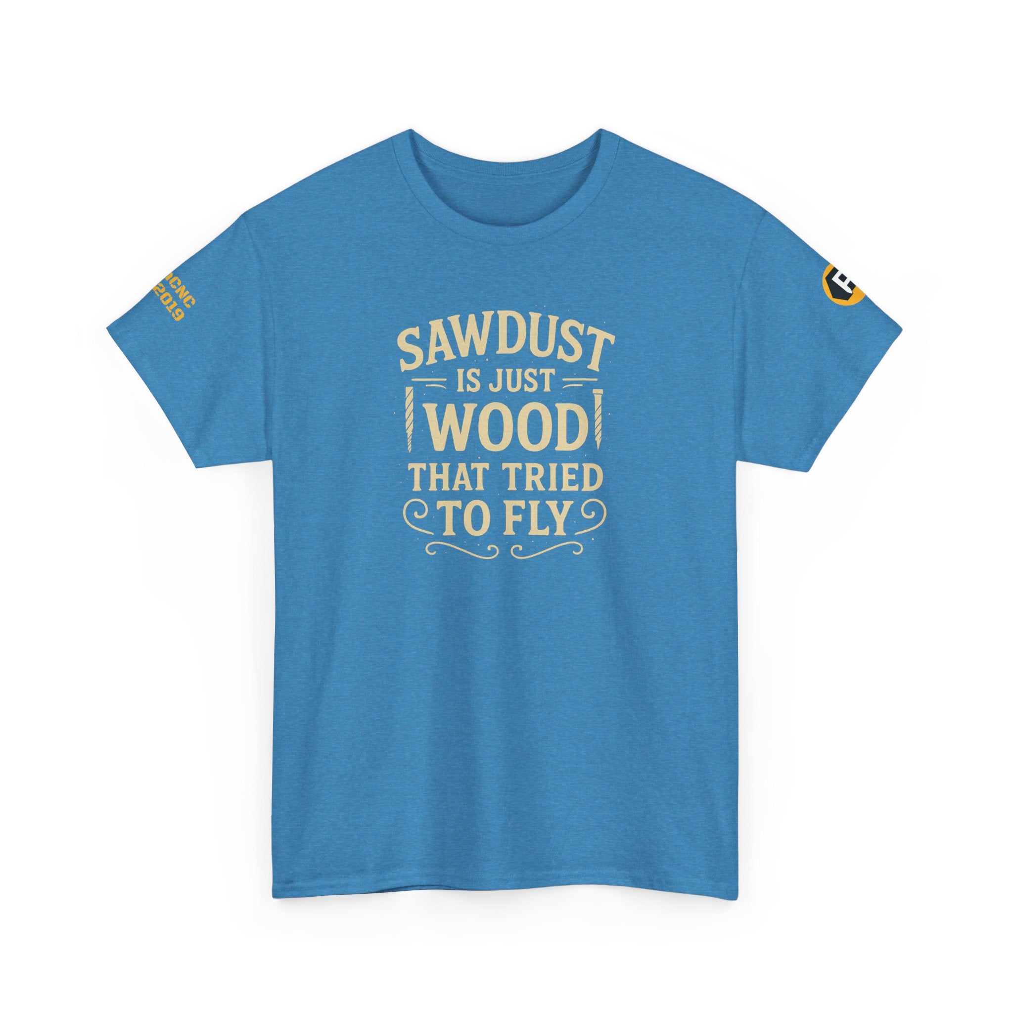 Sawdust Humor Tee, Funny Woodworking Shirt, Gift for Carpenters, Unisex Cotton T-shirt, Casual Wear, Dad Gift