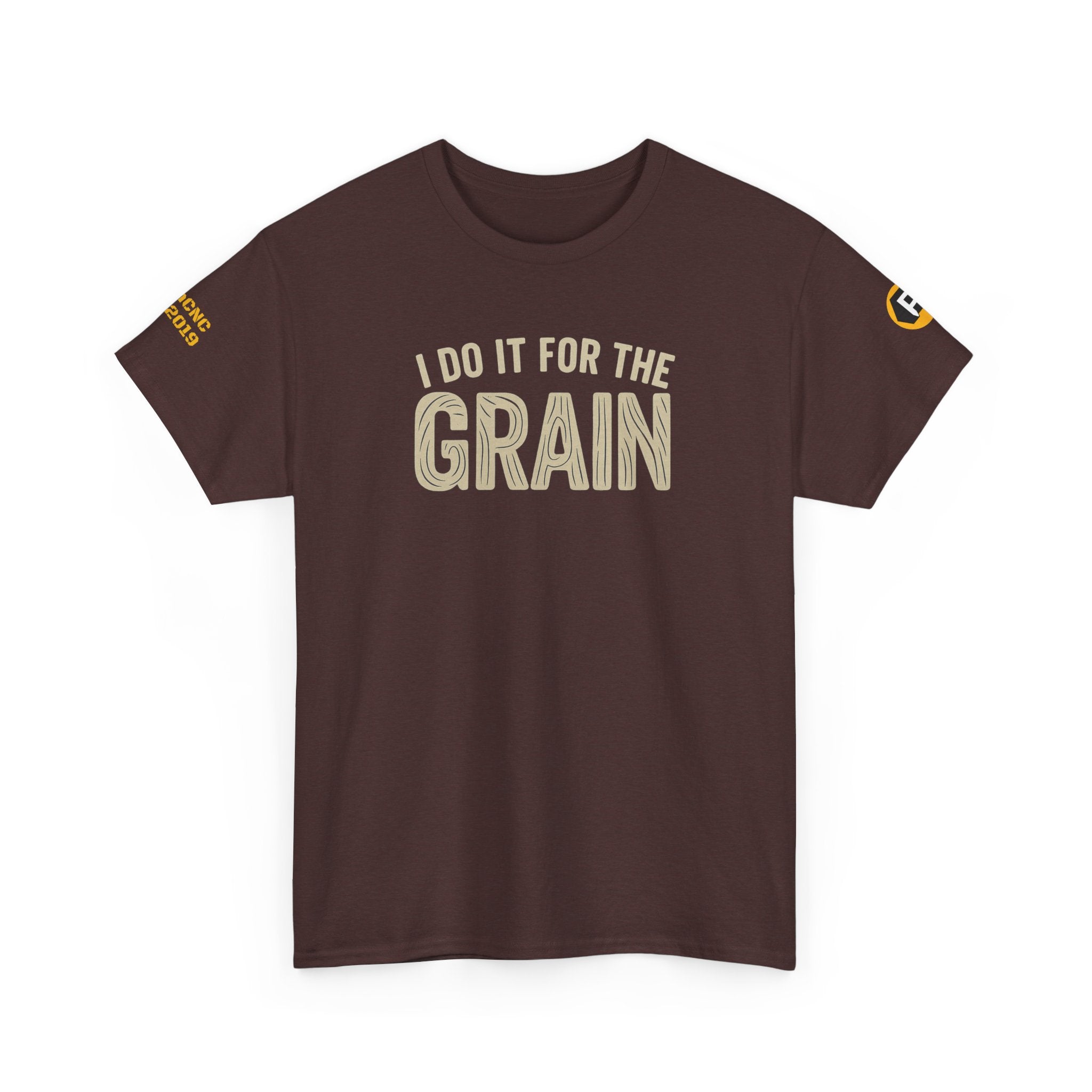 Farm-Inspired Unisex Heavy Cotton Tee, I Do It For The Grain, Casual Wear, Gift for Farmers, Cozy T-Shirt, Agricultural Apparel