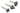 Large Body V-Bit Grooving Set 60, 90, 120 Deg for CNC Routers, 1/4 Shank