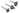 Large Body V-Bit Grooving Set 60, 90, 120 Deg for CNC Routers, 1/4 Shank
