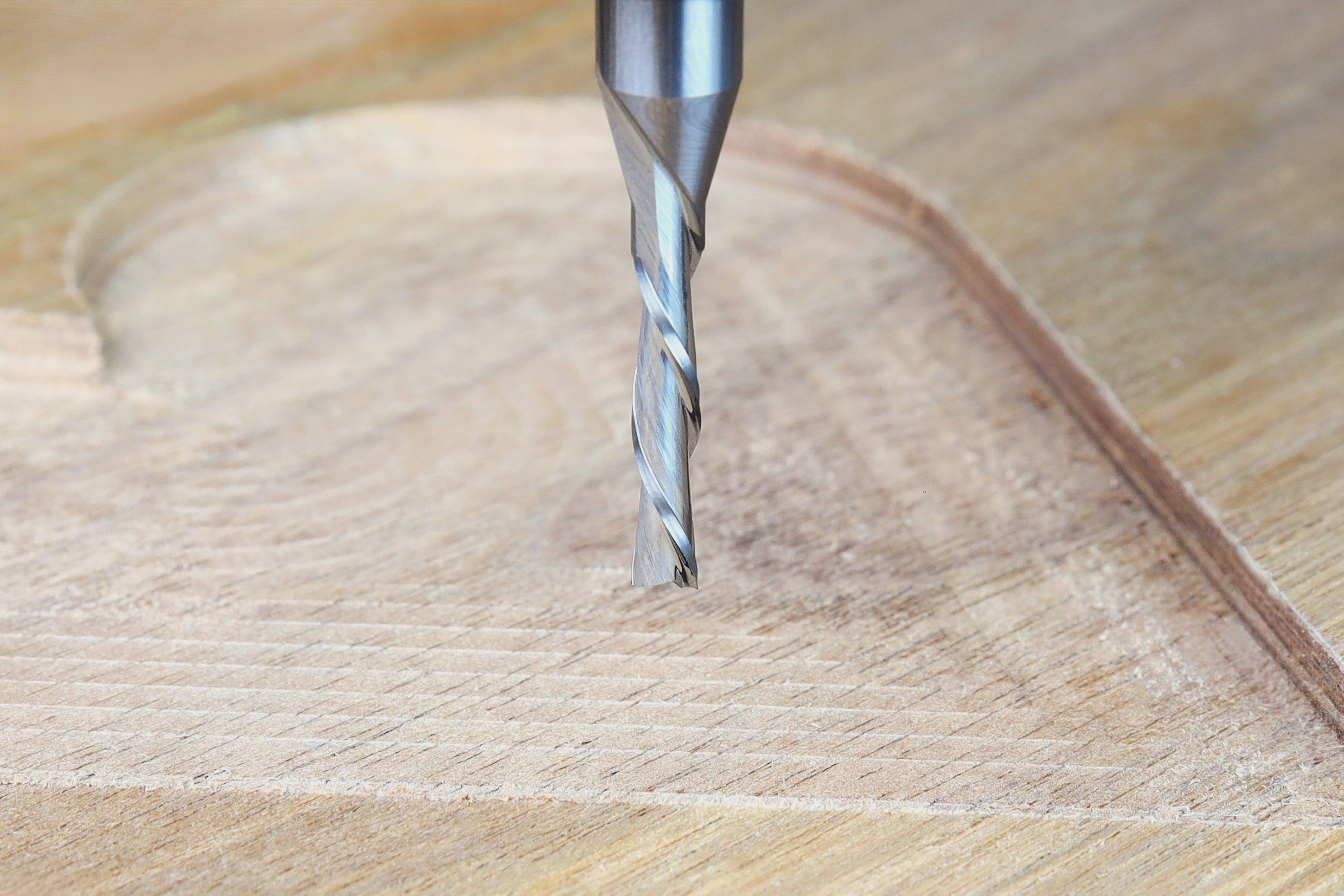 1/8 Down Cut Endmill Bit For CNC Routers, 1/4 Shank
