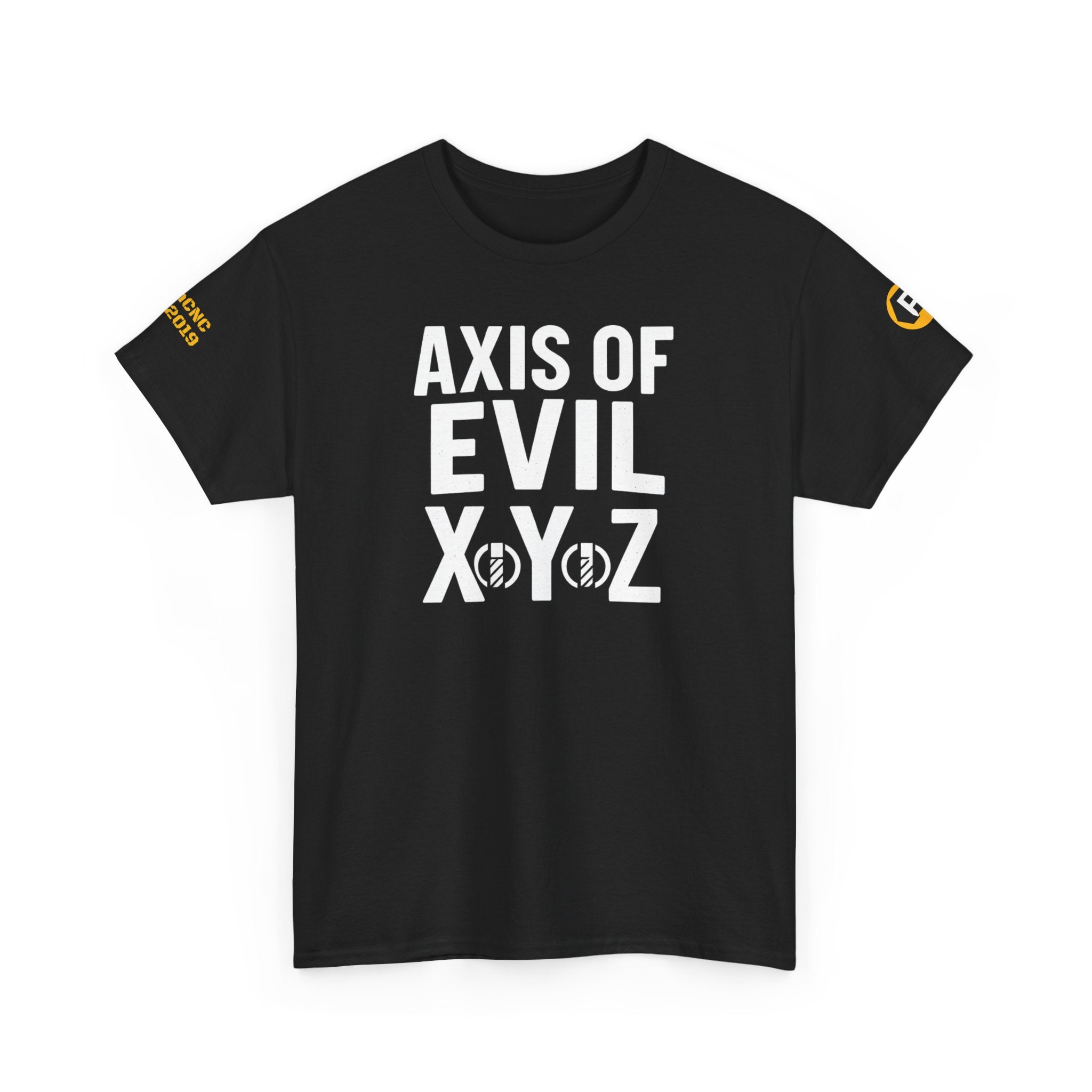 Unisex Heavy Cotton Graphic Tee - Axis of Evil, Casual Wear, Street Style, Gift for Friends, Humor Clothing