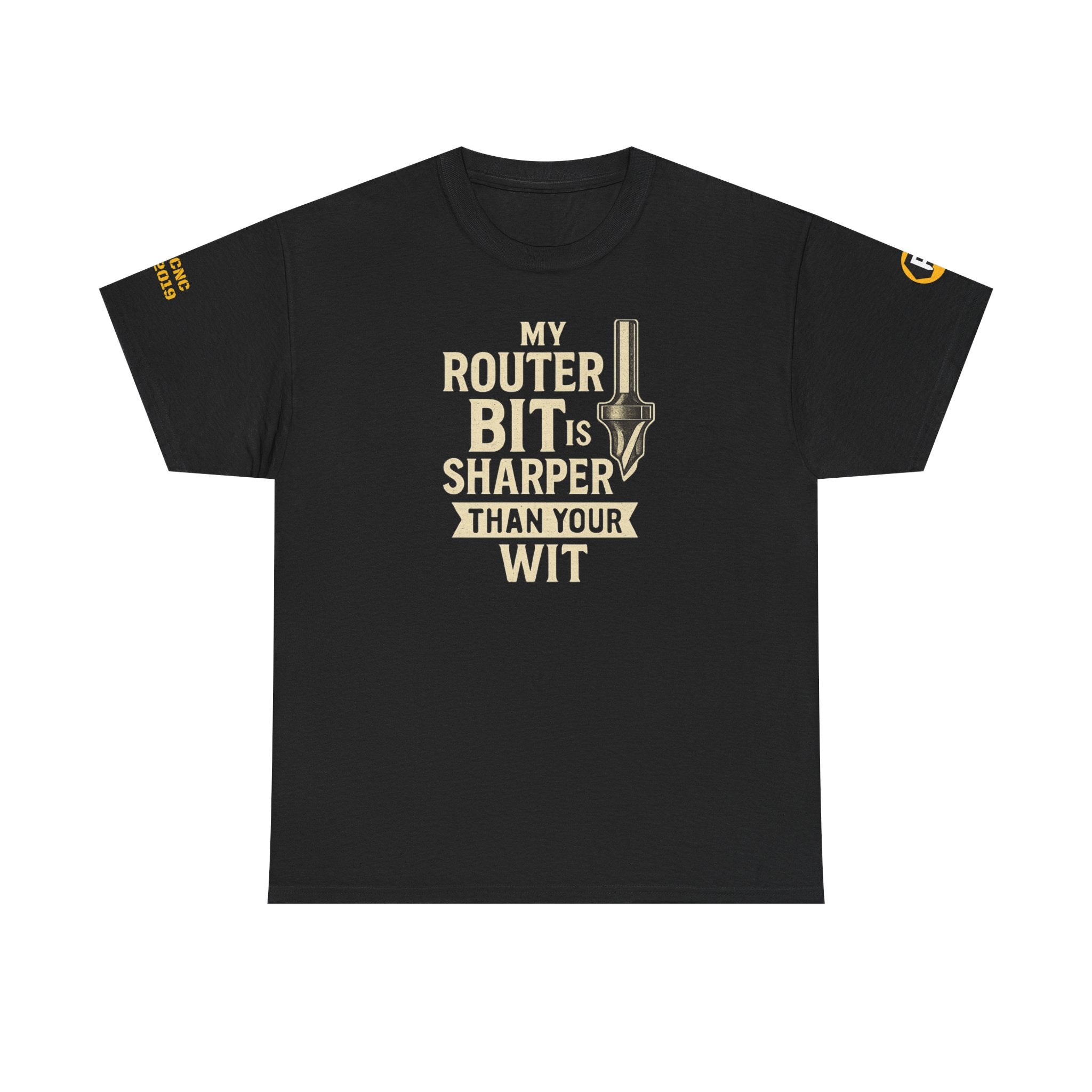 Funny Router Bit Graphic Tee | Perfect for Carpenters, Tech Lovers, Gifting, Humor, Casual Wear