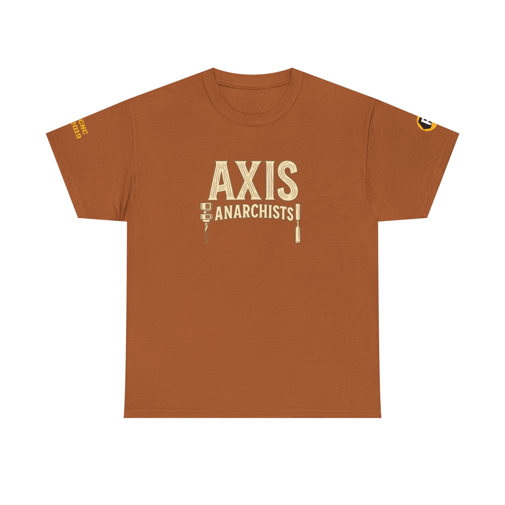 Unisex Heavy Cotton Tee - Axis Anarchists Graphic Shirt, Casual Wear, Gift for Rebels, Statement Tee, Streetwear Fashion, Everyday Comfort