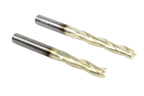 BEAST-HOG Combo 1/4 Roughing CNC Router Bit Set,  1/4 Shank