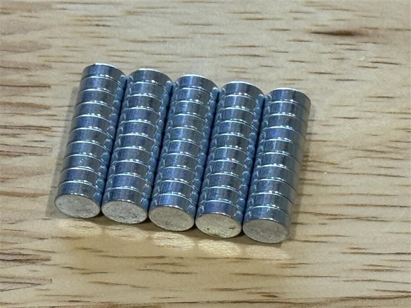 50 Pieces 6x2mm Decorative Magnets Neodymium Kitchen Fridge Refrigerator Magnet for Crafts Whiteboard Office Magnet