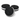 3D printed sandwich cookie clicker fidget toy with black cookie faces and white spinning center